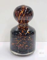 Murano Hand-Blown Art Glass Paperweight with Flame Pattern, 4.25 in Tall, Possibly Arte Veneziana - Unsigned