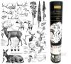 New Prima Re-Design DEER Decor Transfers 23.1" &times; 33.3", Works On Various Surfaces: Wall, Furniture, Wood, Mirror, Glass