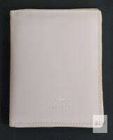 Lacoste Parfums Bifold Card Wallet - White Faux Leather, 5 Card Slots