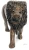 Carved Ironwood Lion Figure, Possible Candleholder Due To Its Flat Top, 6.6" Tall - 2