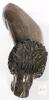 Carved Ironwood Lion Figure, Possible Candleholder Due To Its Flat Top, 6.6" Tall - 3