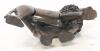 Carved Ironwood Lion Figure, Possible Candleholder Due To Its Flat Top, 6.6" Tall - 5