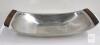 Danish Modern Stainless Steel Divided Serving Trays with Teak Handles, 18/8, Denmark, Set of 2 - 3