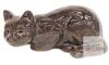 Samaco Ceramic Cat Figure 12" Long, Speckled Glaze, AG0842, No Chips or Cracks