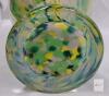 Hand-Blown Glass Vase, 11" Tall, Multicolor Splatter Design - 4