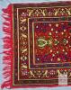 Handwoven Persian-Style Area Rugs, 25x40" Wool, Central Medallion & Floral Pattern, Red Fringe - 2