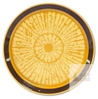 Vintage MCM CROWN LYNN FORMA New Zealand Ironstone Forma Radiance Sunburst Round Platter, 12" Diameter, Dishwasher Safe Oven To Table