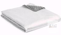 YnM Cooling Bamboo & Cozy Minky Dual-Sided Cover for Weighted Blanket - 60''x80''