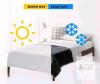 YnM Cooling Bamboo & Cozy Minky Dual-Sided Cover for Weighted Blanket - 60''x80'' - 2