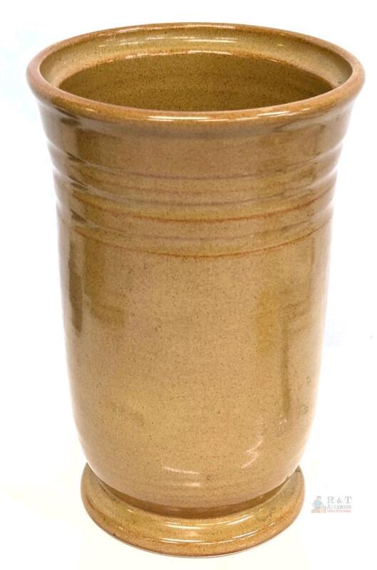 Signed Vintage 1970s MCM Peterborough Pottery Vase / Tall Plant Pot 8" No Chips or Cracks