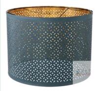 IKEA NYM&Ouml; 44 cm Black/Brass Lampshade with Perforated Design