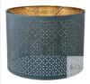 IKEA NYM&Ouml; 44 cm Black/Brass Lampshade with Perforated Design