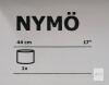IKEA NYM&Ouml; 44 cm Black/Brass Lampshade with Perforated Design - 3