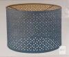 IKEA NYM&Ouml; 44 cm Black/Brass Lampshade with Perforated Design - 4