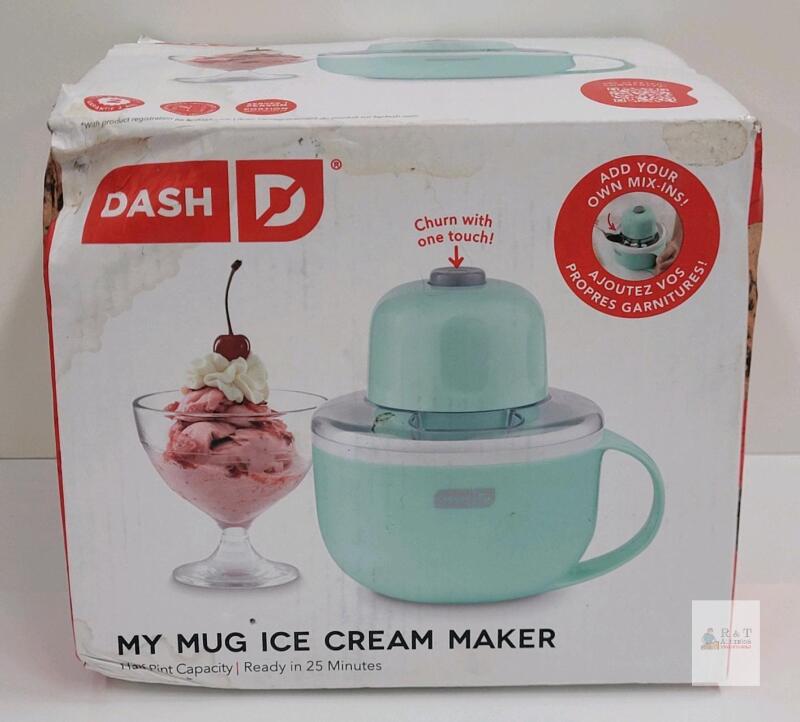 Dash My Mug Ice Cream Maker, 8 oz Capacity, 20-Minute Ready Time, Mint Green