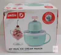 Dash My Mug Ice Cream Maker, 8 oz Capacity, 20-Minute Ready Time, Mint Green