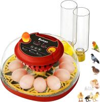 Safego M12H Egg Incubator, 12-Egg Capacity, Automatic Turning, Digital Display, 360&deg; Viewing