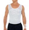 Esteem Apparel Large Men&rsquo;s Chest Compression Shirt White, Seamless Body Shaping, LPN N E6WXK4G7G