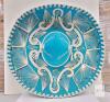 Pigalle Bright Turquoise Mexican Charro Sombrero with Sequin Embroidery - 3