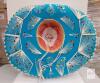 Pigalle Bright Turquoise Mexican Charro Sombrero with Sequin Embroidery - 4