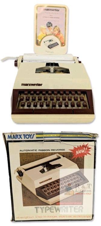 Vintage 1975 Woolworth MAXWRITER Children's 32-Key Typewriter With Automatic Ribbon Reverse | Original Box & Instructions, All Keys Move, Needs New Ribbon, Made in Japan J-7073A