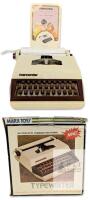 Vintage 1975 Woolworth MAXWRITER Children's 32-Key Typewriter With Automatic Ribbon Reverse | Original Box & Instructions, All Keys Move, Needs New Ribbon, Made in Japan J-7073A