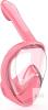 NEW Pink Full Face Kids Snorkel Mask, Detachable Snorkel, 180&deg; Panoramic, Mesh Bag, X0042VKL5