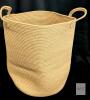 New Basket Hamper &ndash; Woven Cotton Rope Nursery Hamper for Clothes, Blankets, Yoga Mat &ndash; Boho Basket for Living Room &ndash; 21" Tall &times; 14" Diameter - 2