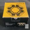 Orrefors Max Crystal Tealight Candle Holder by Anna Ehrner, Sweden, w/ Box, 3" - 3