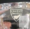 Orrefors Max Crystal Tealight Candle Holder by Anna Ehrner, Sweden, w/ Box, 3" - 4