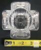 Orrefors Max Crystal Tealight Candle Holder by Anna Ehrner, Sweden, w/ Box, 3" - 5