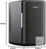 New AstroAI Mini Fridge 2.0 Gen, 6 Liter/8 Cans Makeup Skincare Small Fridge 110V AC/ 12V DC Portable Thermoelectric Cooler and Warmer Little Tiny Fridge for Bedroom, Cosmetics,Car (Dark Black) - 2