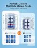 New AstroAI Mini Fridge 2.0 Gen, 6 Liter/8 Cans Makeup Skincare Small Fridge 110V AC/ 12V DC Portable Thermoelectric Cooler and Warmer Little Tiny Fridge for Bedroom, Cosmetics,Car (Dark Black) - 3