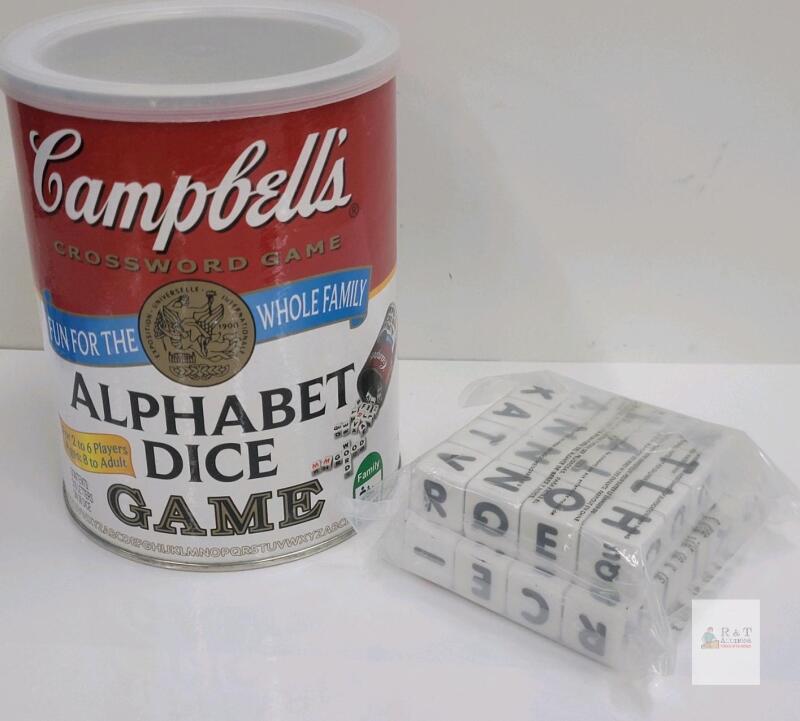 Campbell's Alphabet Dice Game &ndash; 36 Dice, 2-6 Players, Ages 8+, 2011 Edition