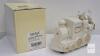 Mikasa Holiday Elegance Porcelain Musical Train FK001/418, White with Gold Accents, Boxed