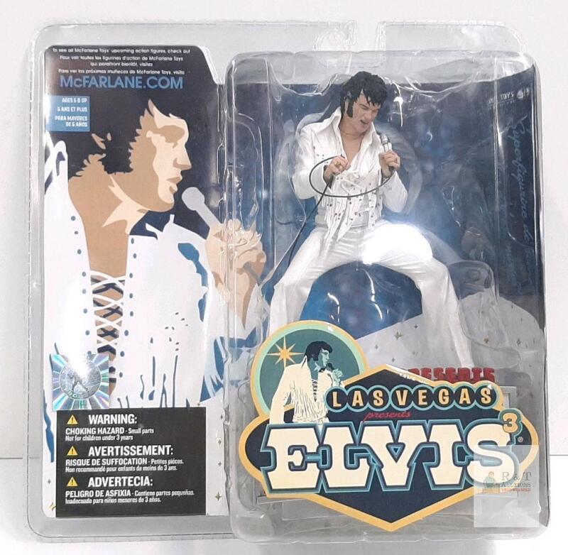 McFarlane Toys Elvis Presley &ldquo;Las Vegas&rdquo; 3 Action Figure, 7-inch, 2005, Sealed, UPC 787926124312