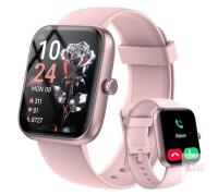 Pink VeryFit Compatible Heart Rate Smart Watch, 1.69" Display, IP68 Waterproof, Bluetooth, X004VH45DR