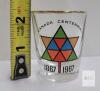 Canada Centennial 1867-1967 Commemorative Shot Glass Set, Gold Rim, Maple Leaf Logo, 4-Piece - 3