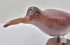 Hand-Carved Wooden Bird Sculpture, Jamaica 1978, Folk Art Decoy, 10" x 3" x 4" - 3