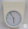 Minimalist Off-White Tabletop Clock, Modern Design, 10 Inch Tall, Analog Display - 2