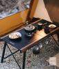 Naturehike FangZhe IGT Folding Camping Table, Aluminum, 37.8"x21.3", Carry Bag, Black/Woodgrain Retails $170 - 2