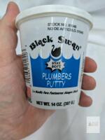 Black Swan Stay Soft Plumber&rsquo;s Putty 14 oz Tub, Stock No. 01040, Meets TT-P-1536A, USA Made