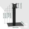 New BFTOU Monitor Stand for 13"&ndash;32" Screens Swivel Computer Monitor Holder Freestanding 5 Height Adjustable TV Stand VESA 80x80mm/95x95mm Holds up to 77lbs - 2