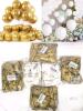 300 New 12" Gold / White Balloons, 50 Per Pack, 7 Packs, For Birthdays, Graduation, Weddings, Baby Showers, Celebrations + More