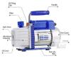 4CFM 1/3HP Single Stage HVAC Vacuum Pump Kit, 3-Way Manifold Gauge, R410A/R134A/R404A/R22 - 2
