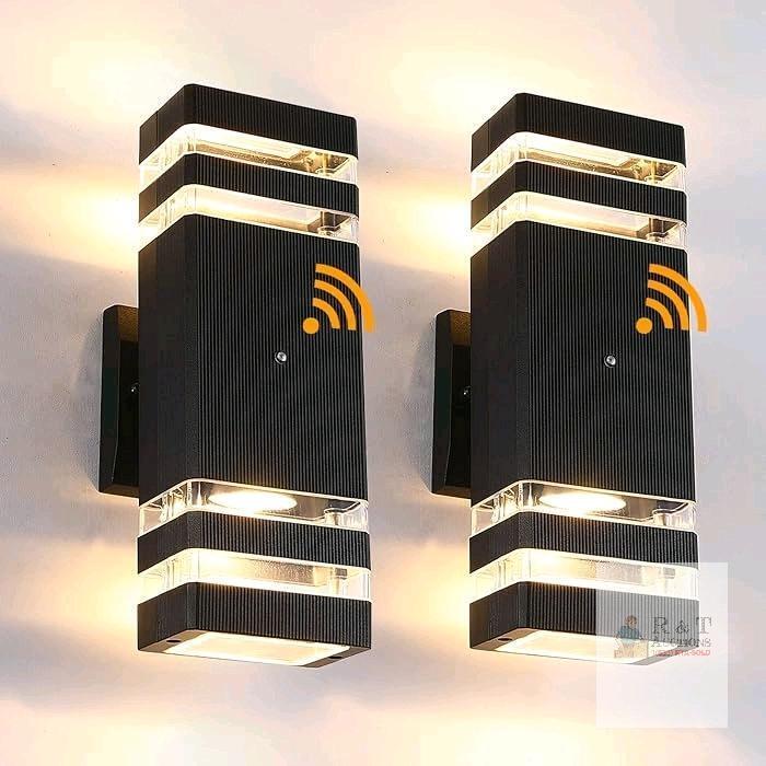 New BOXCUPIN Dusk to Dawn Led Outdoor Lighting 2 Pack,3000K Warm White Exterior Light Fixtures, Aluminum Sensor Waterproof Outdoor Lights for House Porch Hallway Patio Garage