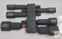 DAKCOS 6-Piece Nut Driver Bit Set, 6mm-13mm, S2 Alloy Steel, 1/4" Hex Shank