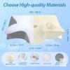 HOMCA Memory Foam Pillow, 2 in 1 Cervical Pillow for Neck Pain Relief, Ergonomic Neck Support Pillows for Side Back Stomach Sleepers with Breathable Pillowcase (Gray)