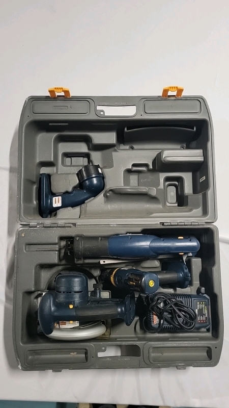 4 Ryobi Power Tools in a Hard Case - No Battery