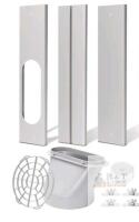 Portable AC Window Vent Kit with Seal Plates, Grill, Adapter, Hardware&mdash;Universal Fit